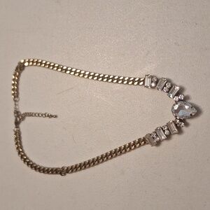 Chunky rhinestone necklace